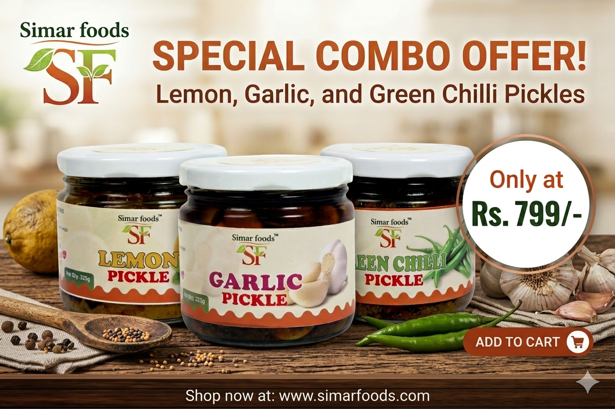 Classic Trio Combo (Lemon, Garlic & Green Chilli)